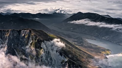 Mountains By The Water Aerial