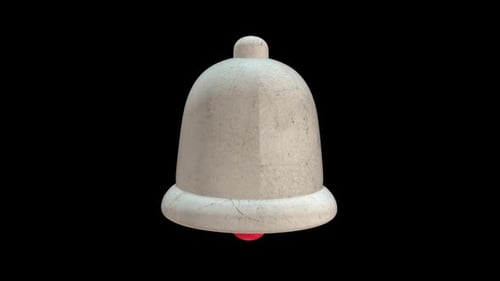 Modern 3D Notification Bell Icon Ringing Animation