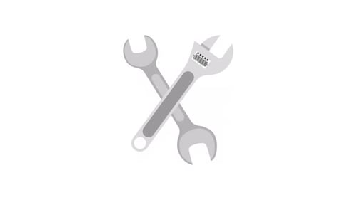 Animated Wrench Icons for Mechanical Service and Repair