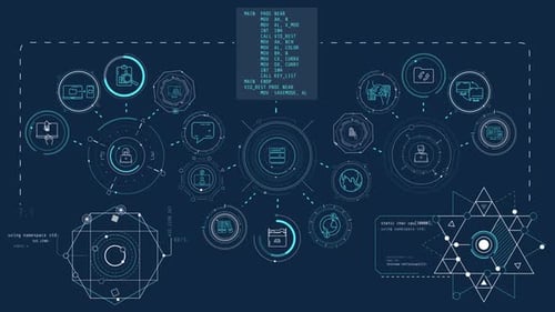 Futuristic HUD Technology Interface Elements