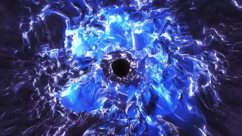 Ocean Magic Tunnel mit leuchtendem Licht, 4K Loop