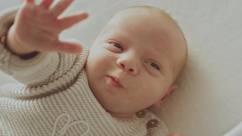 Close Up of a Cute Infant