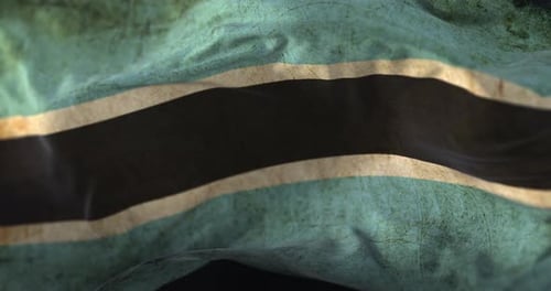 Weathered National Flag Waving with Grunge Texture