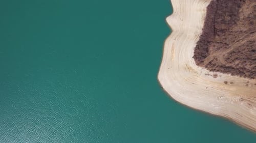 Reservoir Lake Landscape Aerial