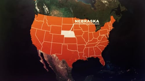 Global Map Zoom to United States State Locator Animation