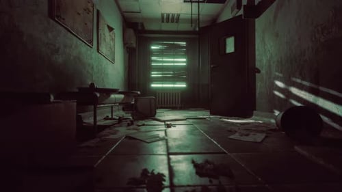 Hospital Ruins in an Abandoned Building