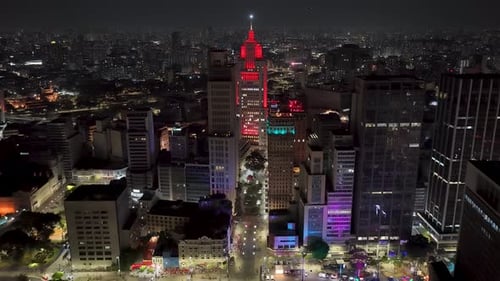 Famoso horizonte de São Paulo no centro de São Paulo, Brasil.