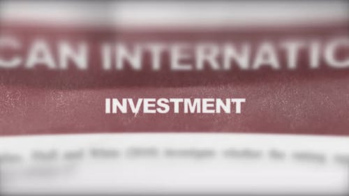Animated Investment Text Highlight Reveal on Document