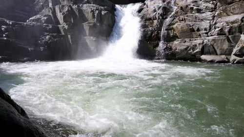 Waterfalls And Rock Formations