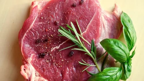 Vista superior de Red Meat