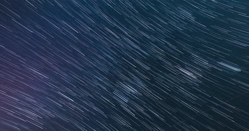 L'illusion envoûtante de traînées d'étoiles