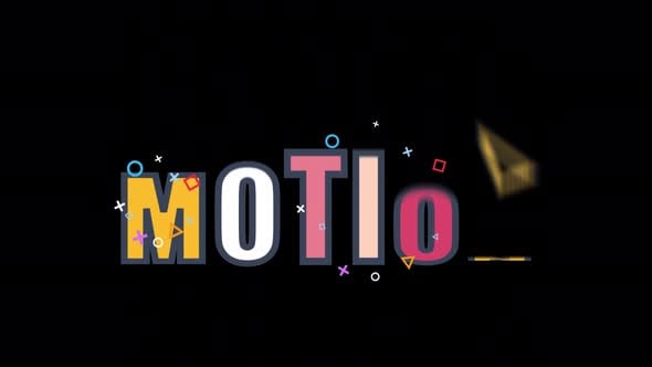 Motion Elements Morphing To Text Alpha Channel 4K, Backgrounds Motion ...