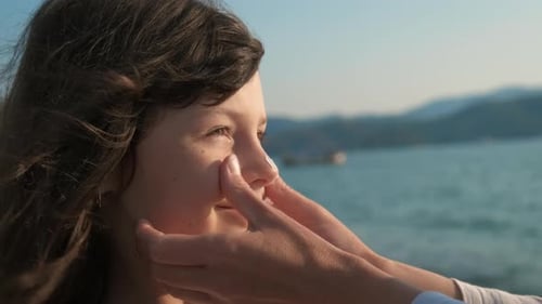 The Child's Skin is Protected From the Sun's Rays