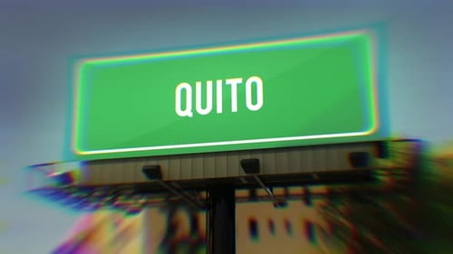 Quito City Urban Street Billboard