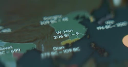 Animated Historical Map Display with Evolving Territories