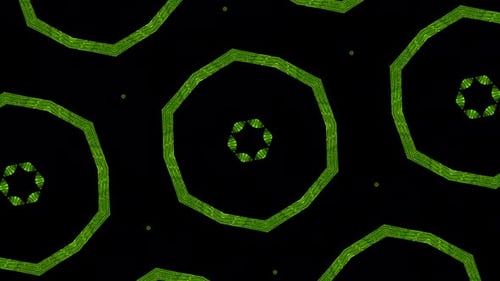 Abstract flowers futuristic kaleidoscope mandala background