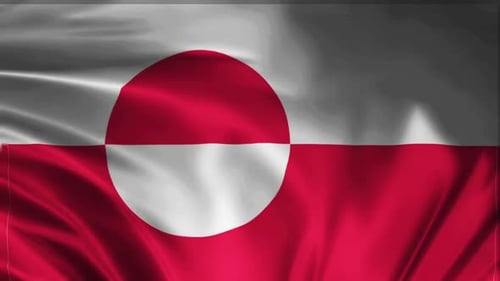 The Greenland Flag Animation Background