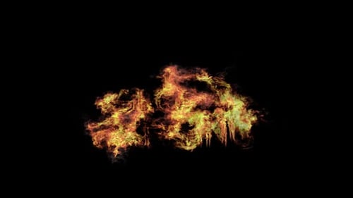 Global warming Title burning on transparent background