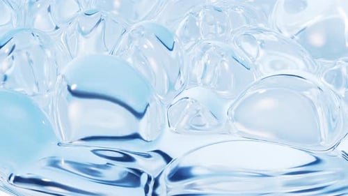 Inflating soft bubbles background