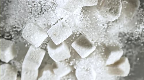 Super Slow Motion Flying Sugar