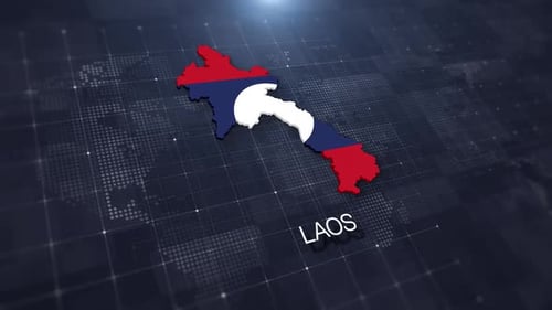 Anzeige der Karte von Laos