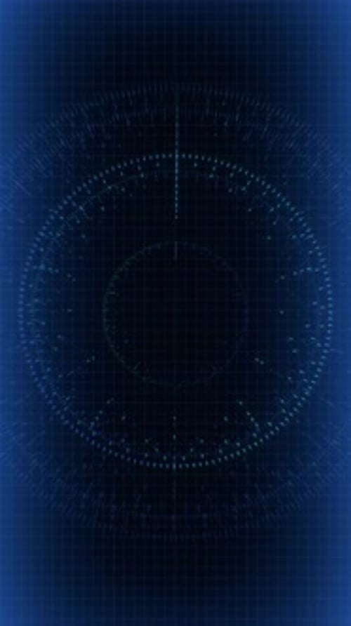 Radar Style & Tech HUD-Bildschirm 02