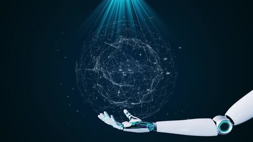 Technology Tunnel Digital Lines Big Data Information Flow Futuristic Matrix Futuristic Concept