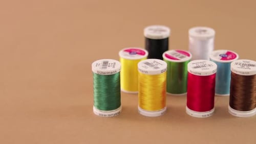 Colorful Thread Spools for Sewing and Craft
