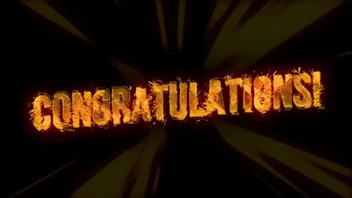Congratulations! Distorted Title With Shaky Line Background