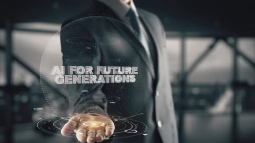 Inteligencia artificial para las generaciones futuras: Empresario que trabaja con realidad virtual en la oficina