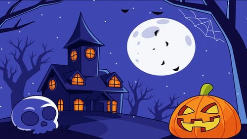 Graveyard Halloween Background