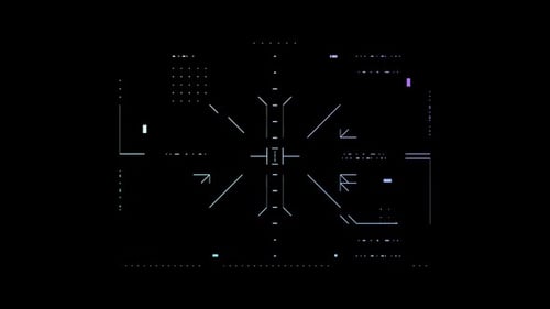 Coleção Radar: Carregando a animação de um elemento gráfico de exibição de cabeça para cima