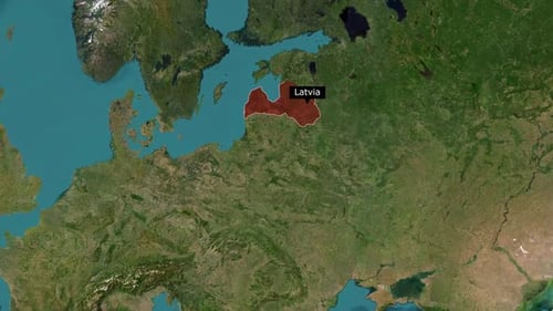 Animated Global Map Country Highlight Reveal