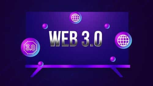 Effet de titre Web 3.0 Glitch avec Icônes