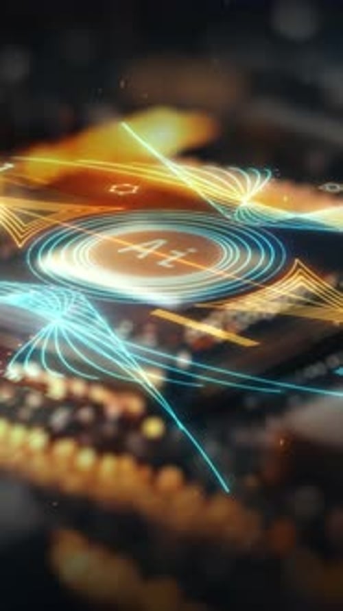 Uma visão aproximada do processador de IA