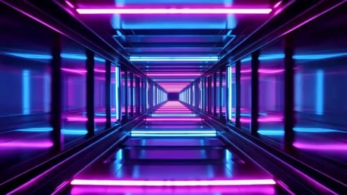 Dynamic VJ Loop Neon Pulse