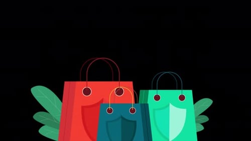 Shopping Day And Best Discount Products For Sale Alpha Channel 4K