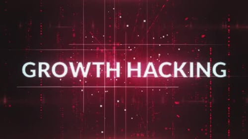 Arrière-plan classique du serveur de données Word Growth Hacking