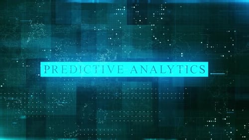 Predictive Analytics Word With Background