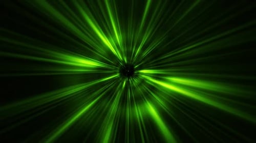 Animation d'arrière-plan du portail Green Energy Light Beams