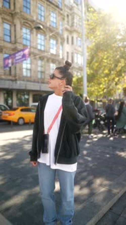 Trendy Street Fashion Captured in an Urban Setting That Showcases Its Unique Style and Vibe