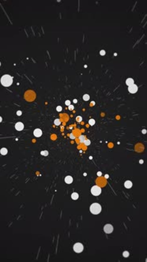 Vertical Video - Exploding Particles Abstract Background