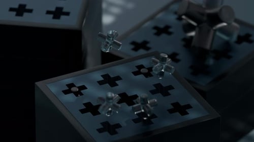 Animação em loop 3D Jumping Cross