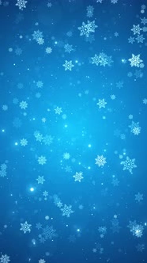 Snow Snowflakes falling animation Beautiful falling snow, sparkling glittering light of snow on a wi