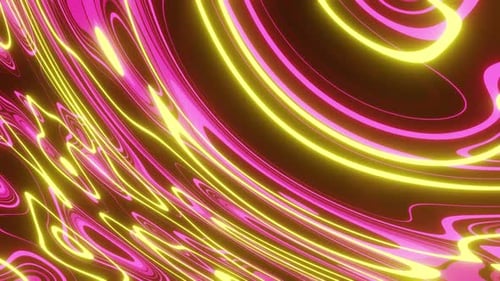 Neon Colored Paints Background Vj Loop 4K
