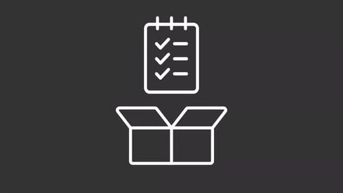 Product requirements white animation