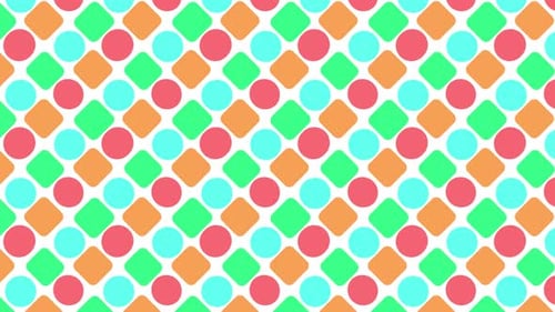 Vibrant Geometric Shape Pattern Loop