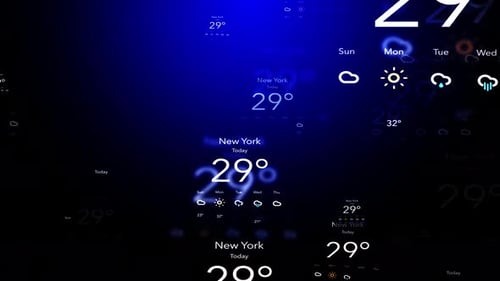 Technology Blue Background Loop