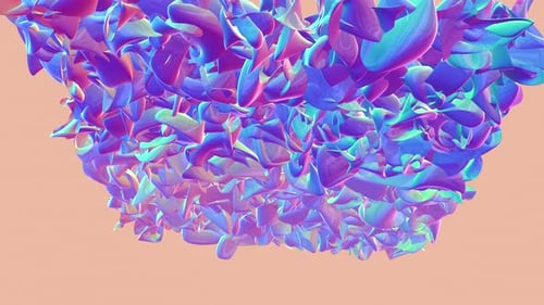 Couches textiles pliées dans un fond de design aux couleurs pastel