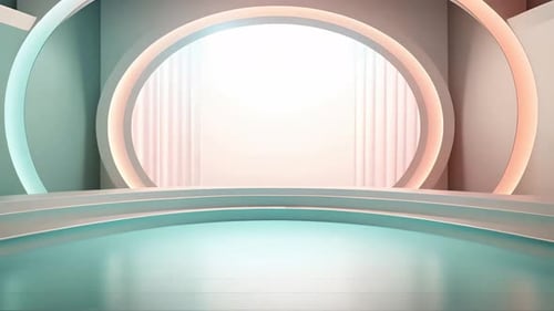 Modern Abstract Virtual Stage Broadcast Background Animation